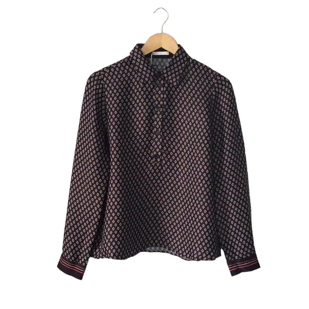 NWT  Mexx Printed Women Viscose Button Down Shirt, size EU 38